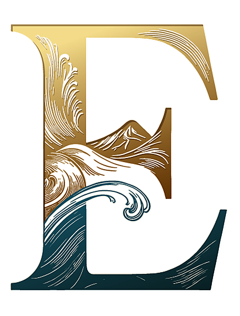 Eller Expeditions gold E monogram
